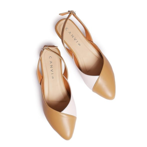CANVI Stylish Fancy Comfortable Women’s Ethnic Flats Sandals for Women & Girls | Synthetic Leather Casual Summer Beach Sandals| ZIVARA FASHION