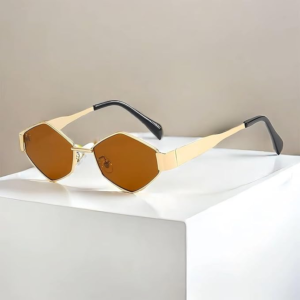Retro Hexagonal Sunglasses for Women & Men – UV400 Vintage 90s Sunglasses | Zivara Fashion